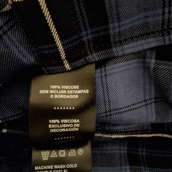 NWT HARLEY DAVIDSON LONG SLEEVE WOVEN PLAID SHIRT - Picture 8 of 11